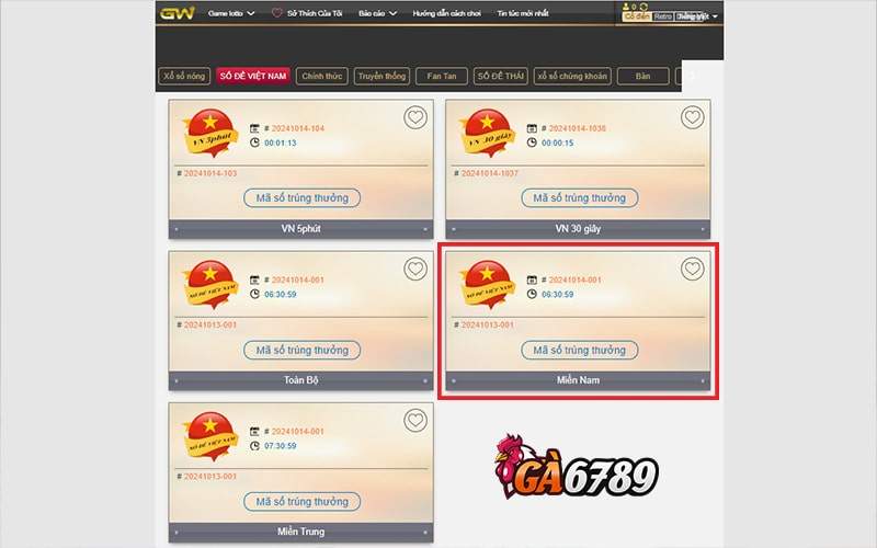 Các bước tham gia cá cược xổ số miền nam tại GA6789 Các bước tham gia cá cược xổ số miền nam tại GA6789