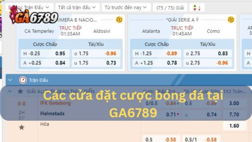 Các cửa đặt cược bóng đá phổ biến mà người chơi nên tham gia Các cửa đặt cược bóng đá phổ biến mà người chơi nên tham gia